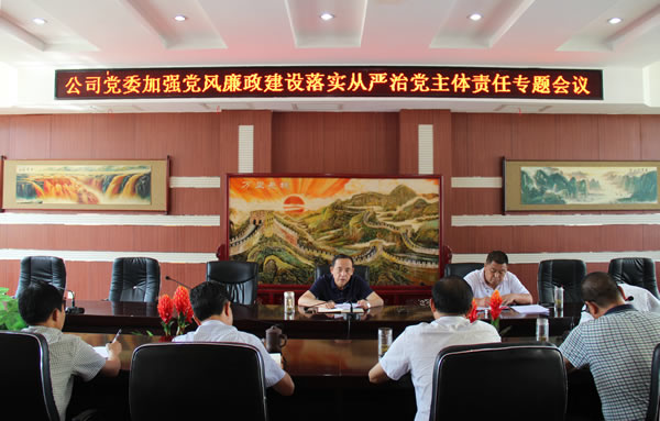隴運(yùn)集團(tuán)公司黨委召開加強(qiáng)黨風(fēng)廉政建設(shè)，全面從嚴(yán)治黨落實(shí)主體責(zé)任專題會(huì)議