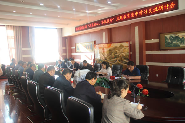 隴運集團(tuán)公司召開“不忘初心、牢記使命”主題教育集中學(xué)習(xí)交流研討會